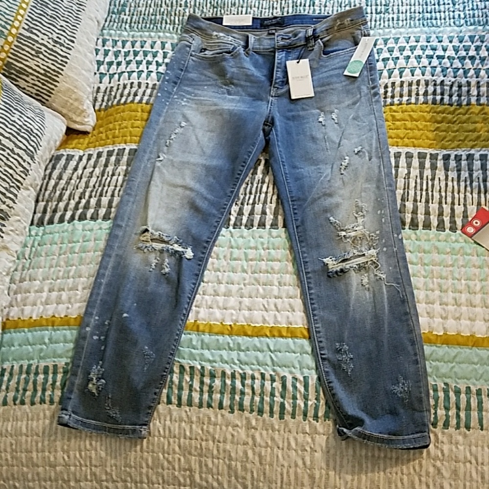 Distressed jeans